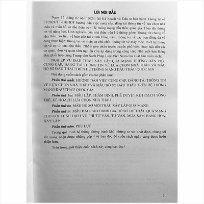 Nghiệp Vụ Đấu Thầu Xây Lắp Qua Mạng - Hướng Dẫn Việc Cung Cấp, Đăng Tải Thông Tin Về Lựa Chọn Nhà Thầu Và Mẫu Hồ Sơ Đấu Thầu Trên Hệ Thống Mạng Đấu Thầu Quốc Gia
