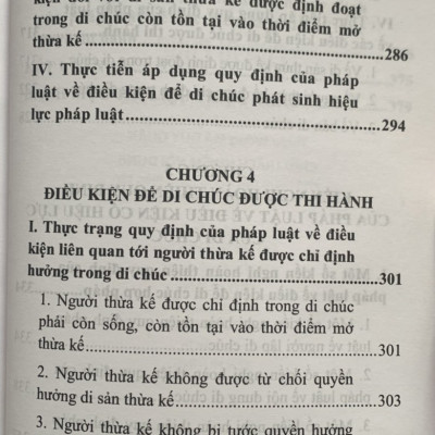 Di chúc và điều kiện có hiệu lực của di chúc