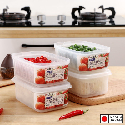 Hộp đựng thực phẩm 2 lớp Nakaya 600ml - Hàng nội địa Nhật Bản nhập khẩu chính hãng