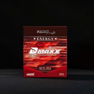 DMAXX thức uống bổ sung vitamin năng lượng không đường DAMODE 11 gói dùng thử màu đỏ