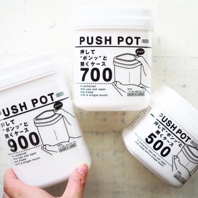 Hộp đựng & bảo quản thực phẩm Push Pot 900ml làm từ nhựa PP cao cấp - nội địa Nhật Bản