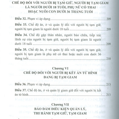 Chỉ Dẫn Tra Cứu, Áp Dụng Luật Thi Hành Tạm Giữ, Tạm Giam Hiện Hành Góp Phần Thực Hiện Nguyên Tắc Hiến Định "Công Nhận, Tôn Trọng, Bảo Vệ Và Bảo Đảm Quyền Con Người" (Sách tham khảo) - 
