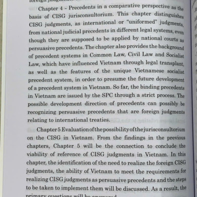 Applicability of jurisconsultorium on the CISG in the Vietnamese judiciary