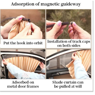 Rèm che nắng xe VinFast Lux SA2.0 Vải Lụa Cao Cấp Gắn Nam Châm Keo 3M