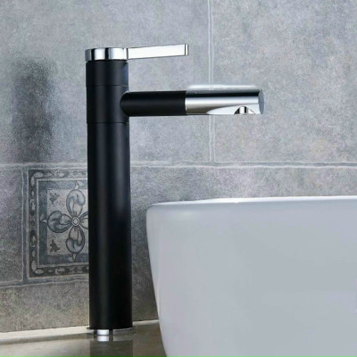 Vòi rửa mặt đa năng thân cao nóng lạnh mạ xiden ánh sáng GR8807C (đẹp sang trọng)