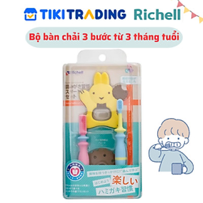 Bộ bàn chải 3 bước T.L.I (Từ 3 tháng tuổi) Richell