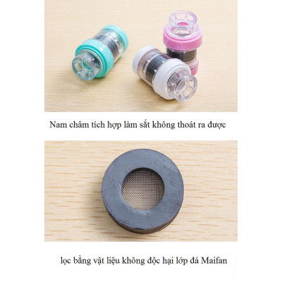 Đầu Lọc Nước Trực Tiếp Tại Vòi Đá Maifan Loại Bỏ Tạp Chất Và Nam Châm Hút Cặn Kim Loại Đem Lại Nguồn Nước Tinh Khiết Cho Gia Đình