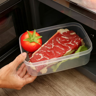 Bộ 6 hộp thực phẩm chữ nhật Hokkaido 500-750-1000-1500-2000-2500ml