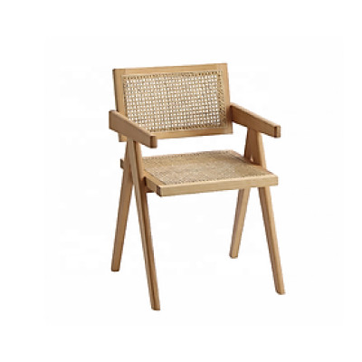 Ghế ăn Tundo có tay đan mây cao cấp kích thước 52 x 58 x 78cm