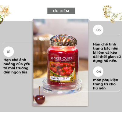 Chụp nến trang trí Yankee Candle - Matte Silver
