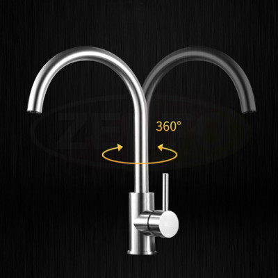 Vòi rửa chén bát nóng lạnh inox sus304 Valenza CN01-Tặng dây cấp nước, áp lực nước mạnh.