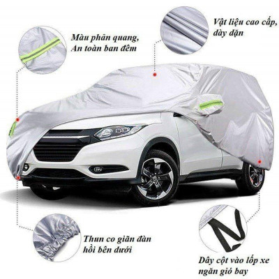 Bạt phủ xe ô tô 3 lớp thông minh, chất liệu vải dù oxford cao cấp, áo trùm bảo vệ xe Mazda Cx5 che nắng