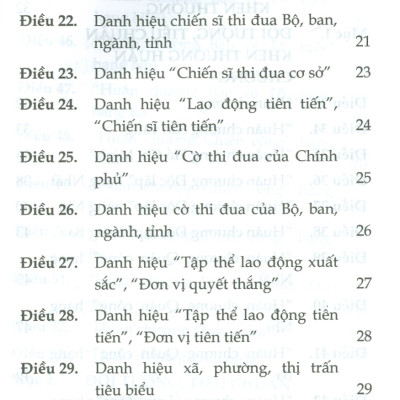 Luật Thi Đua, Khen Thưởng Năm 2022