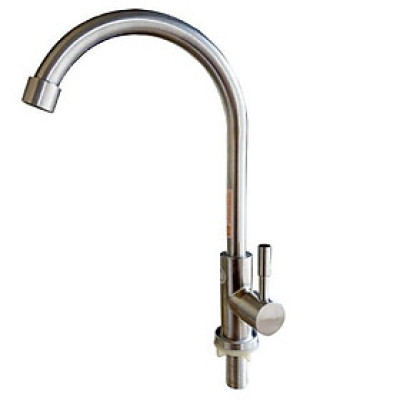 Vòi chậu rửa bát Inox Sus 304 cắm chậu (chỉ bên lạnh)