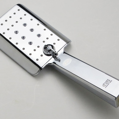 Bộ dây tay sen vuông 3 chế độ chảy chất liệu ABS mạ Chrome Eurolife EL-201SH (Trắng bạc)