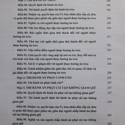 Chỉ Dẫn Luật Thi Hành Án Hình Sự