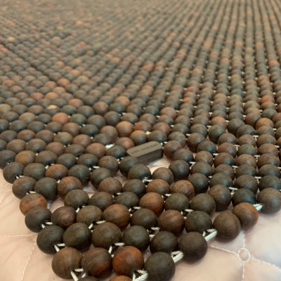 Chiếu hạt gỗ Trắc Mộc hạt 1,8cm - Chiếu hạt gỗ Mian ( video , hình thật )