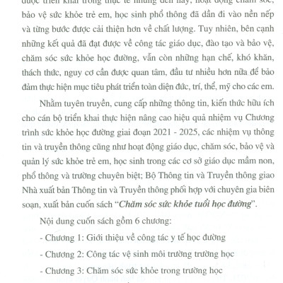 Chăm Sóc Sức Khỏe Tuổi Học Đường