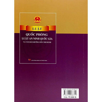 Sách Luật Quốc Phòng, Luật An Ninh Quốc Gia Và Văn Bản Hướng Dẫn Thi Hành ( XBTT)