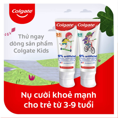 Bộ đôi kem Đánh Răng Colgate Trẻ em thiên nhiên 3-5 tuổi 80G