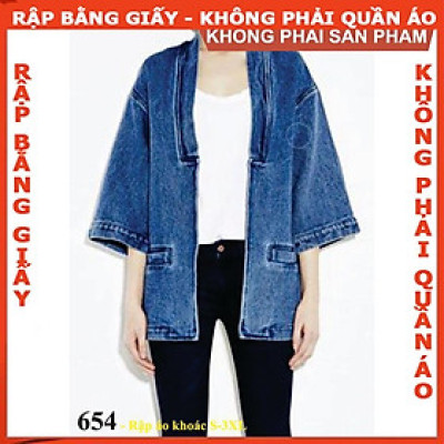 Rập giấy A0 mã 654 (BẢN VẼ) ập áo khoác