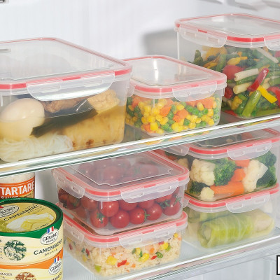 Combo 2 hộp nhựa trong đựng thực phẩm 1,3 lít  - Hàng nội địa Nhật Bản