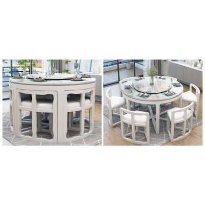 Bộ Bàn Ăn Tiết Kiệm Diện Tích Nhập Juno Sofa HHP-BBA618-13 Sang Trọng