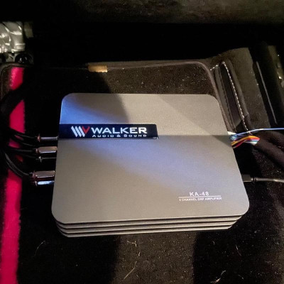 DSP Bộ khuếch đại âm thanh kèm Amply WALKER KA-48 kết nối Bluetooth công suất 240W Amply xe hơi hàng cao cấp của Germany