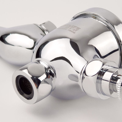 Vòi nhấn xả tiểu nam Đồng mạ Chrome Eurolife EL-XT130 (Trắng bạc)