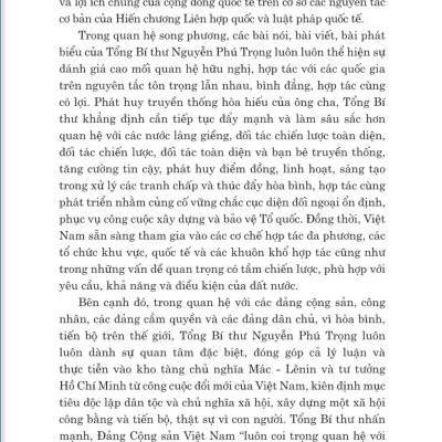 Xây dựng và phát triển nền đối ngoại, ngoại giao Việt Nam toàn diện, hiện đại, mang đậm bản sắc " cây tre Việt Nam" bản in 2024