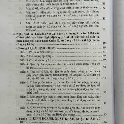 Luật Quản Lý, Sử Dụng Vũ Khíi, Vật Liệu Nổ Và Công Cụ Hỗ Trợ, Các Văn Bản Quy Định Chi Tiết, Hướng Dẫn Thi Hành - V2572T