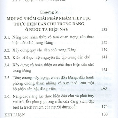 Thực Hiện Dân Chủ Trong Đảng Ở Nước Ta Hiện Nay - Thực Trạng Và Giải Pháp (Sách Chuyên Khảo)