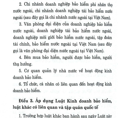Luật Kinh doanh bảo hiểm