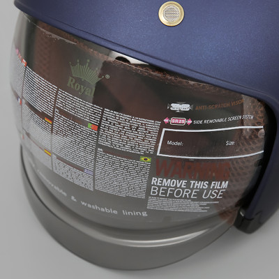 Mũ bảo hiểm 3/4 size XL Royal M139 - Hàng chính hãng - Xanh tím 