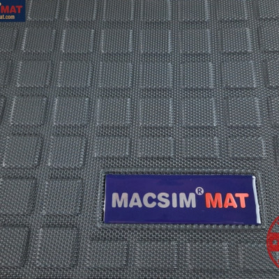 Thảm lót cốp xe ô tô Mercedes GLK 2012-2015 nhãn hiệu Macsim chất liệu TPV cao cấp màu đen (023)