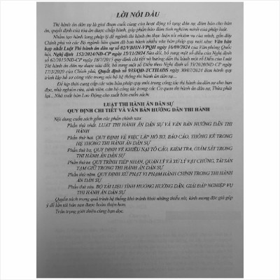 Sách Luật Thi Hành Án Dân Sự - Quy Định Chi Tiết và Văn Bản Hướng Dẫn Thi Hành - V2502D