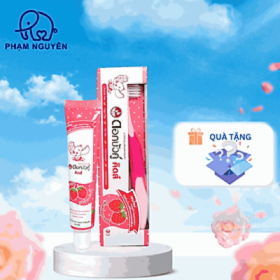 Kem đánh răng thảo dược Dokbuaku cho bé vị dâu chống sâu răng - 35g/Tuýp