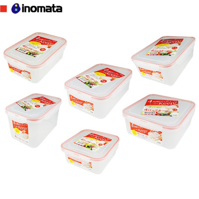 Set 03 hộp thực phẩm chữ nhật inomata (700ml + 1300ml + 2300ml) - Hàng nội địa Nhật Bản |#Made in Japan|