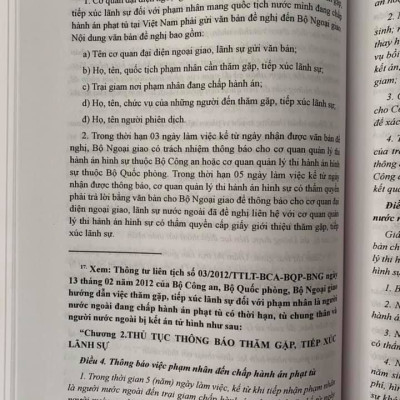 Chỉ Dẫn Luật Thi Hành Án Hình Sự