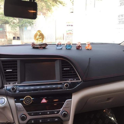 Thảm da Taplo vân carbon Cao cấp dành cho xe Toyota Wigo 2019