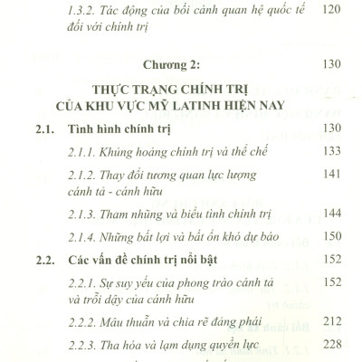Một Số Vấn Đề Chính Trị Nổi Bật Của Khu Vực Mỹ Latinh Hiện Nay (Sách chuyên khảo)
