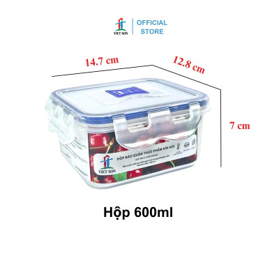 Hộp Nhựa Việt Son Lock Kín Hơi (Bộ 8 Hộp) Đựng Thực Phẩm
