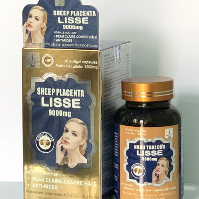 Lisse ￼nhau thai cừu 9000mg - (Hộp 30 viên )- Sáng Da, Mờ Nám , Nếp Nhăn .