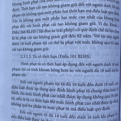 Kỹ Năng Thực Hành Quyền Công Tố, Kiểm Sát  Điều Tra, Kiểm Sát Xét Xử Sơ Thẩm Vụ Án Hình Sự Có Người Tham Gia Tố Tụng Là Người Dưới 18 Tuổi