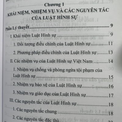 Hướng dẫn môn học Luật hình sự - Tập 1 (phần chung)