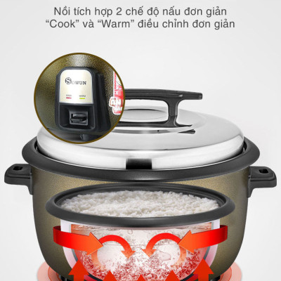 Nồi Cơm Điện Công Nghiệp 10L Sowun SW - Chính Hãng