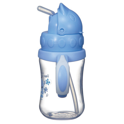 BÌNH UỐNG NƯỚC ỐNG HÚT CÓ TAY CẦM NHỰA PP KUKU KU5925 - 230ML