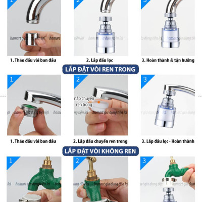 Lõi Lọc Nước Bông PP Thay Thế Cho Đầu Tăng Áp Gắn Vòi Rửa Chén Bát Sạch Cặn Bẩn Khử Clo Hiệu Quả