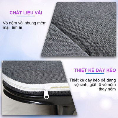 Giường Gấp Gọn 3 Khúc Cao Cấp NIKITA GB365 - Đệm Bọt Biển - Khung Sắt Sơn Tĩnh Điện - Chính Hãng NIKITA