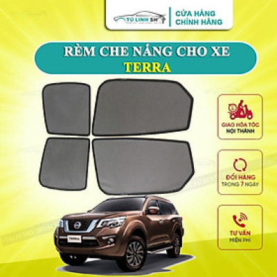Rèm che nắng nam châm cho xe Nissan Terra, bộ 4 tấm cho 4 cửa, hàng loại 1 cao cấp nhất, vừa khít kính